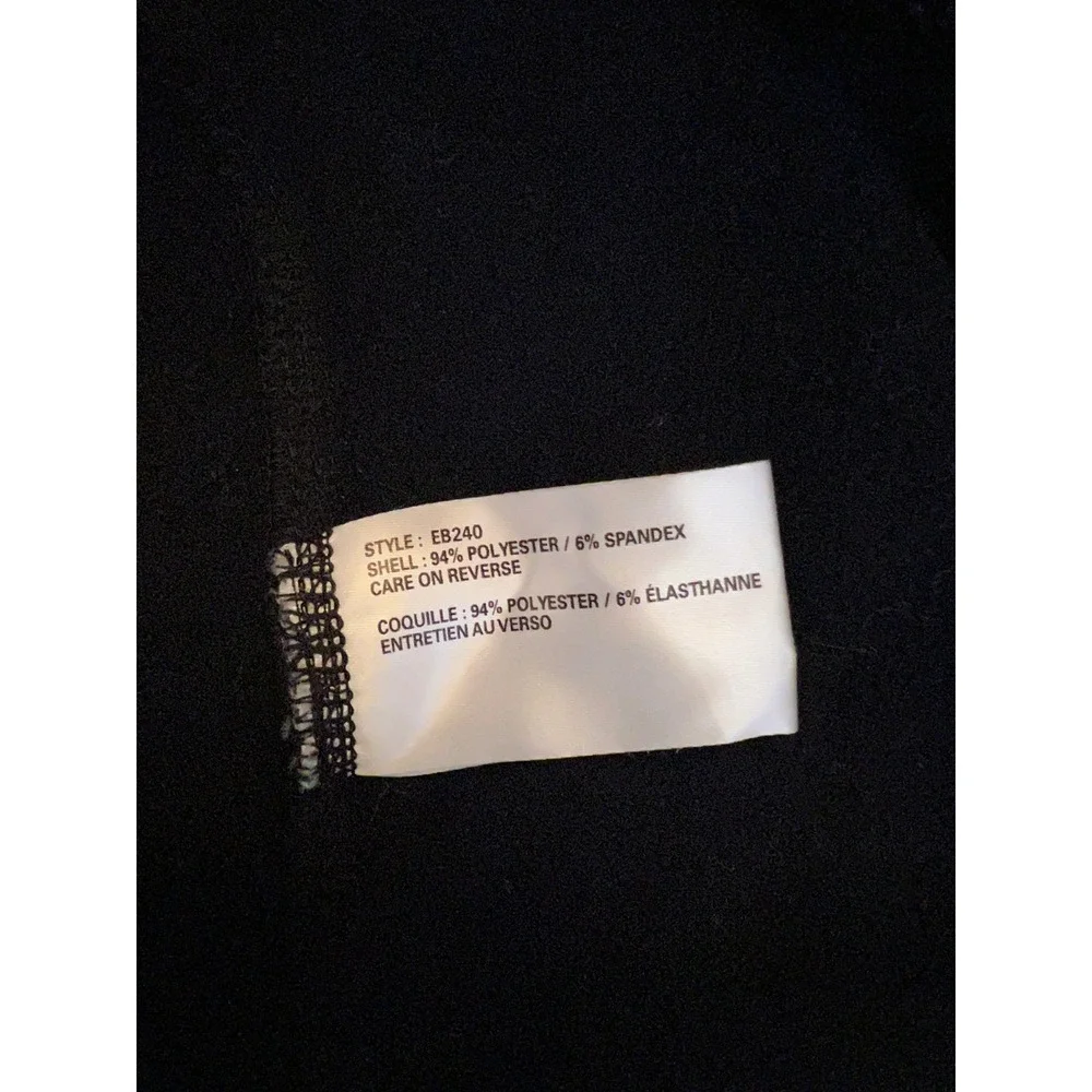 Eddie‎ Bauer Southwest Jacket Mens Large Full Zip Softshell Micro Fleece Black